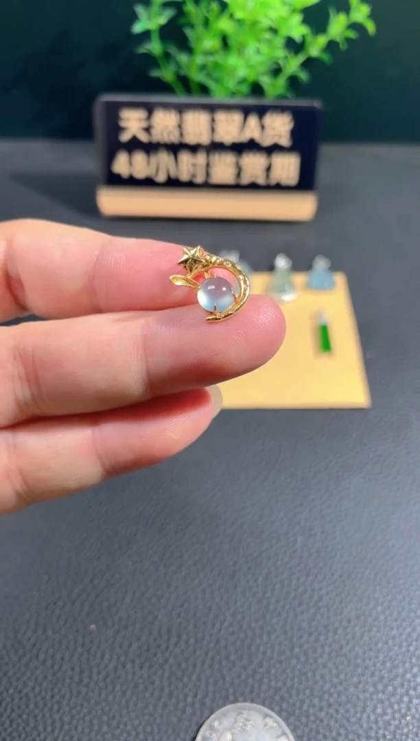 【闪购商品】翡翠颈饰18K金镶嵌翡翠