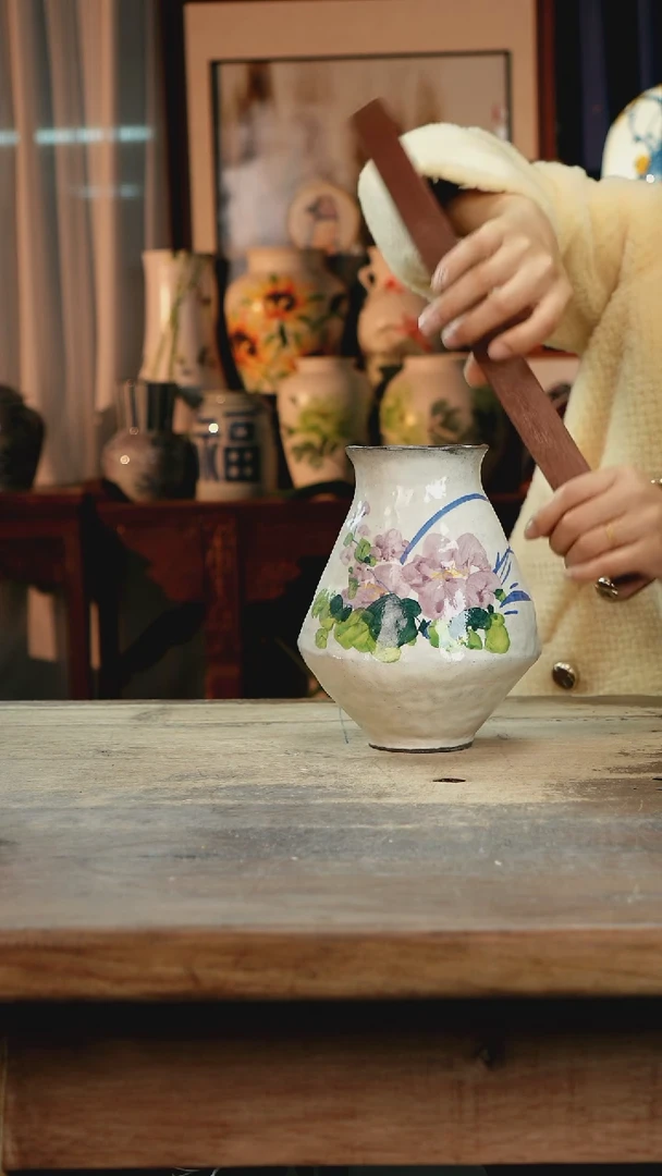 【闪购商品】瓷片景德镇纯手工釉下彩精品花瓶