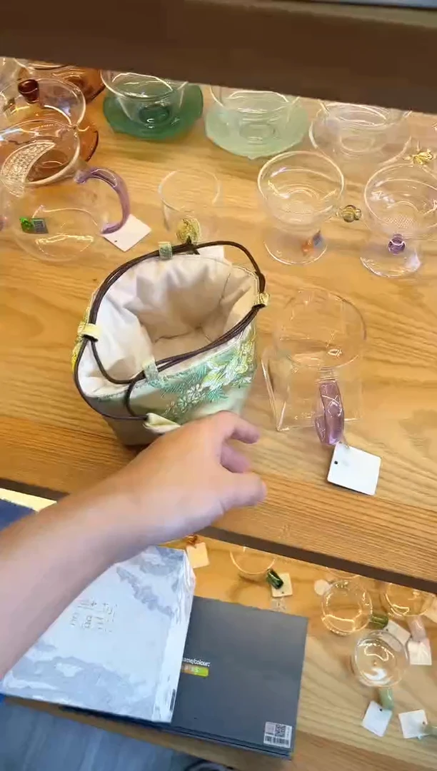 禾器/瀚然茶海/浅紫+茶事包（牡丹）