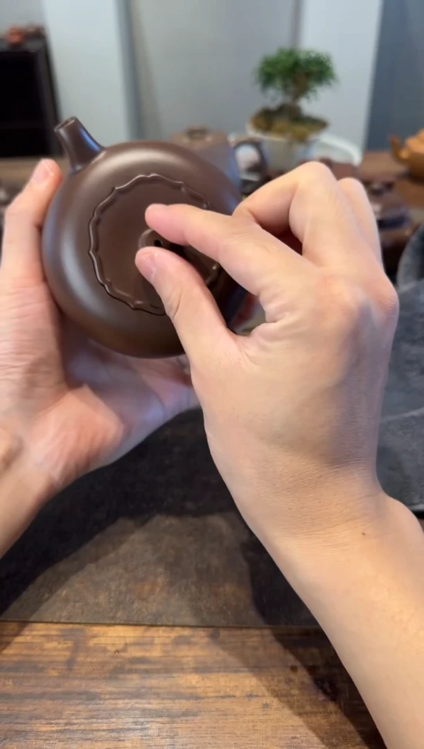 茶壶紫砂从****3柿柿如意