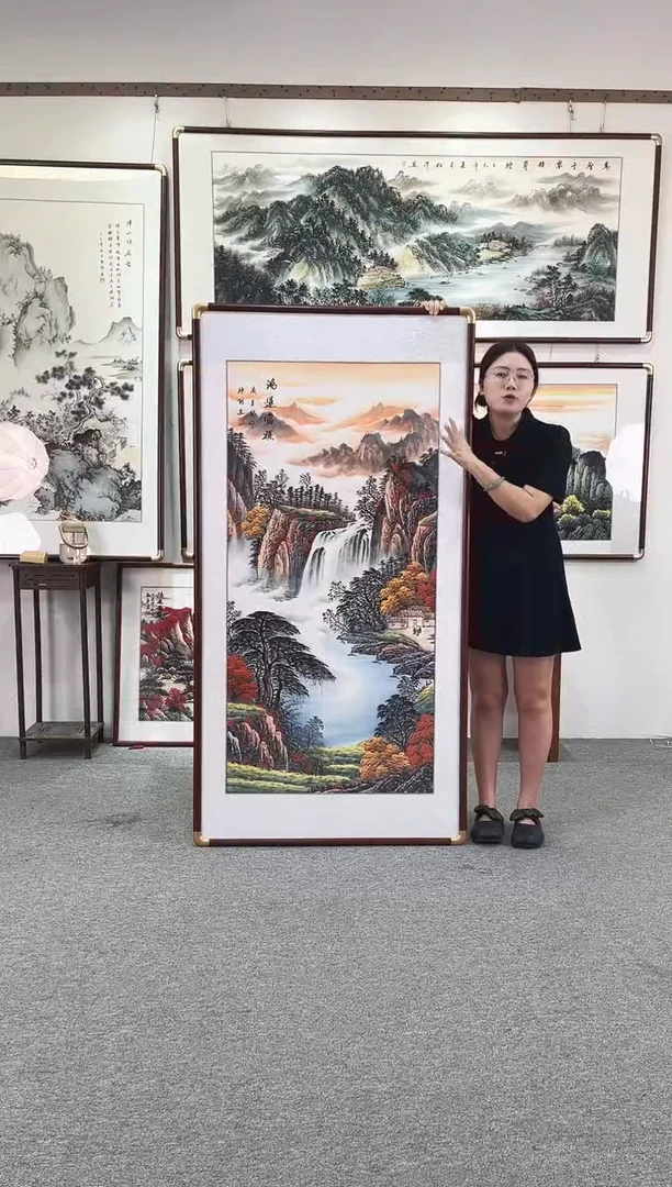 国画纯手绘168x86鸿运当头