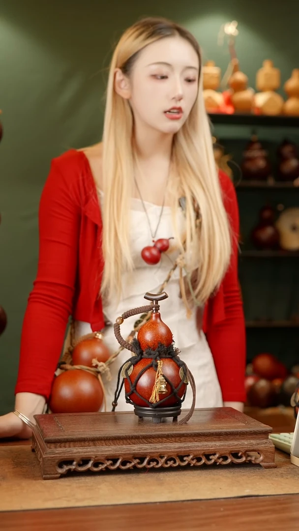 118号天然大漆工艺酒葫芦一物一拍~