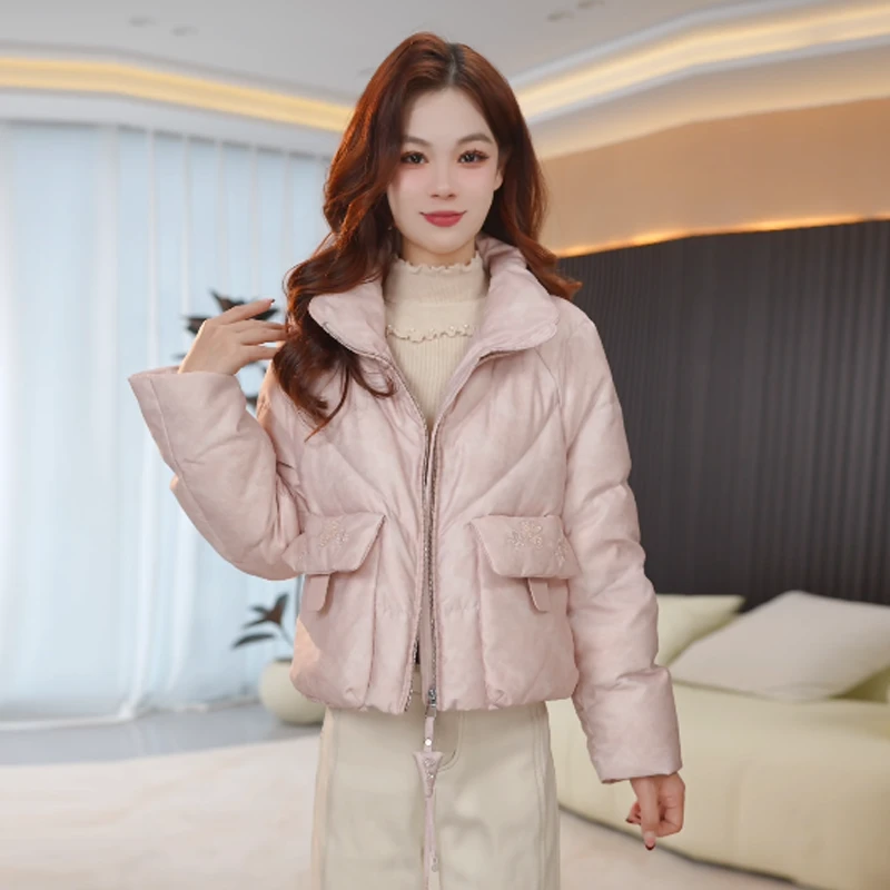 【羽绒服】冬季白鸭绒羽绒服百搭新款时尚气质休闲保暖外套女冬款