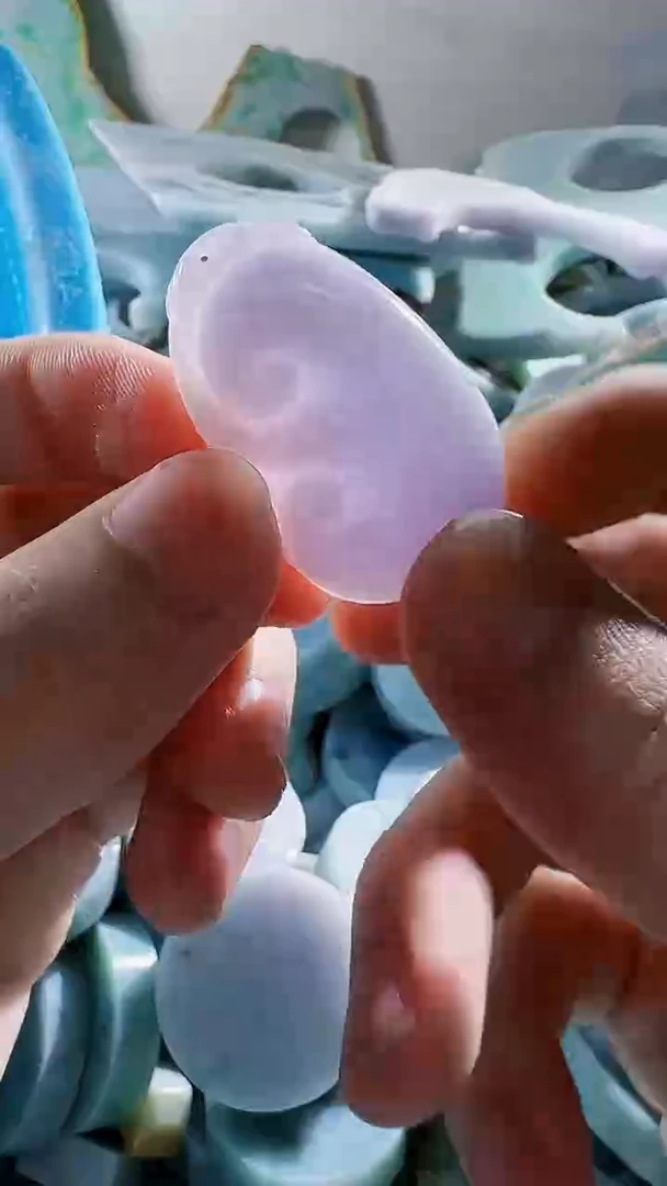 翡翠裸石缅甸翡翠A货文9599