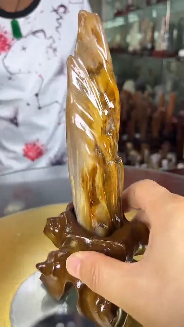 硅化玉珠宝奇石未镶嵌缅甸天然树化玉