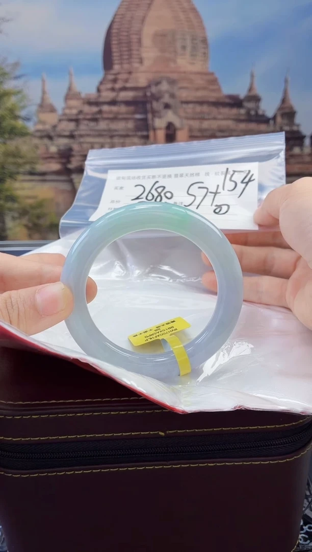 未镶嵌手镯定制翡翠毛货手镯需精细抛光/57