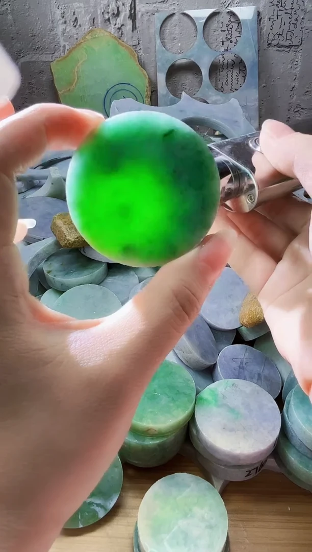裸石翡翠天然翡翠A货335