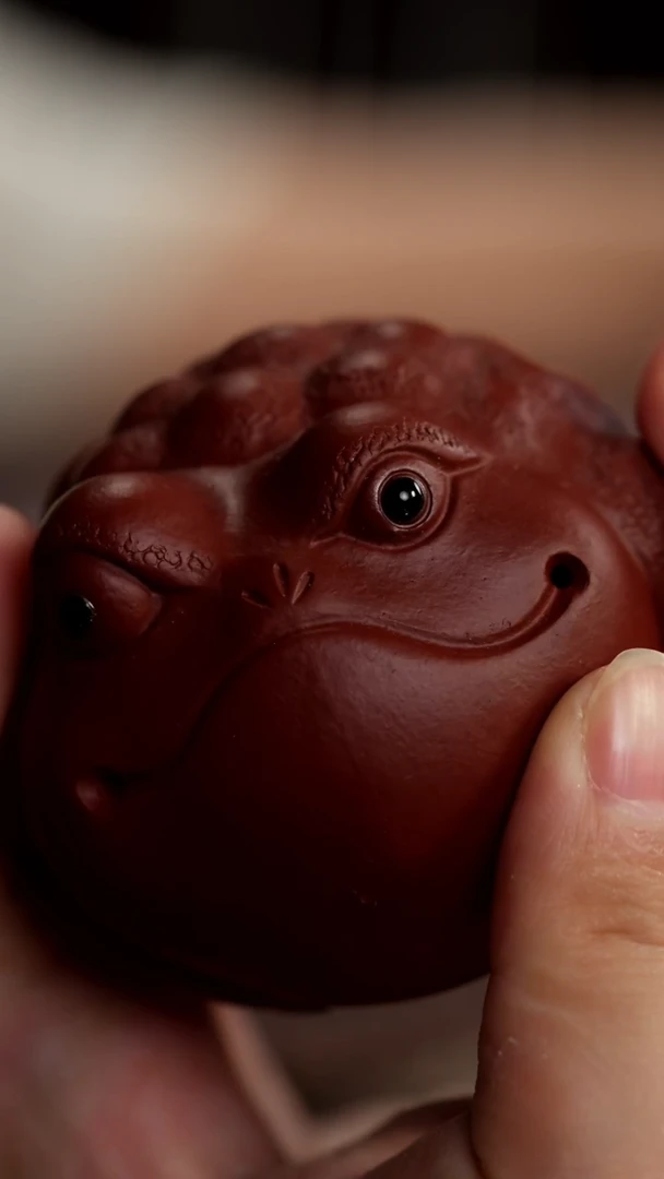 茶杯紫砂福利紫砂红左金蟾