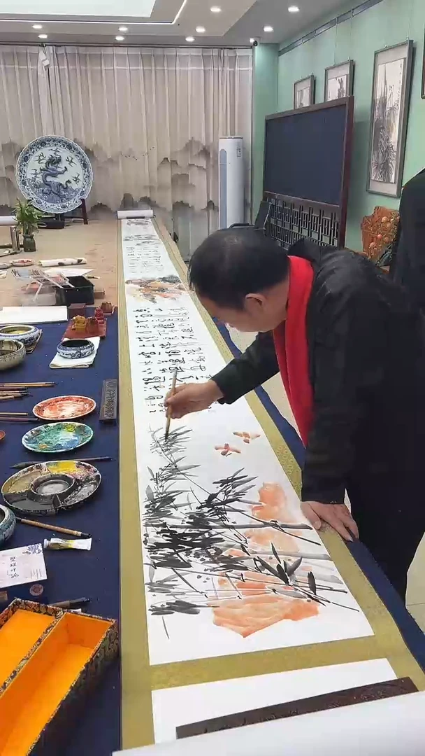 【闪购商品】书法10米合作 长卷证书