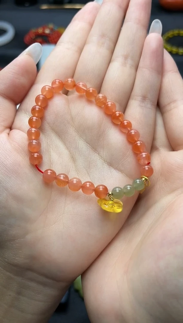 合金手串南红玛瑙花花手串