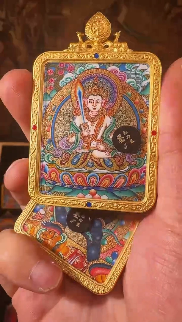 吊坠双十二专属福利纯手绘唐卡虚空藏