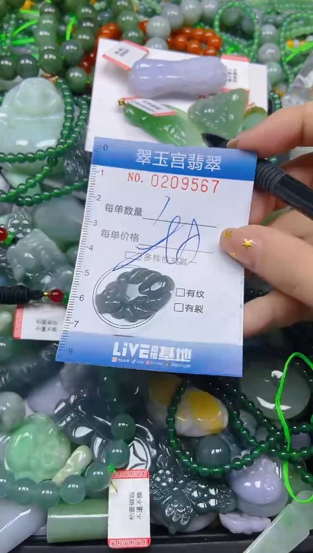 颈饰未镶嵌翡翠闪购C0209567多样性发其一