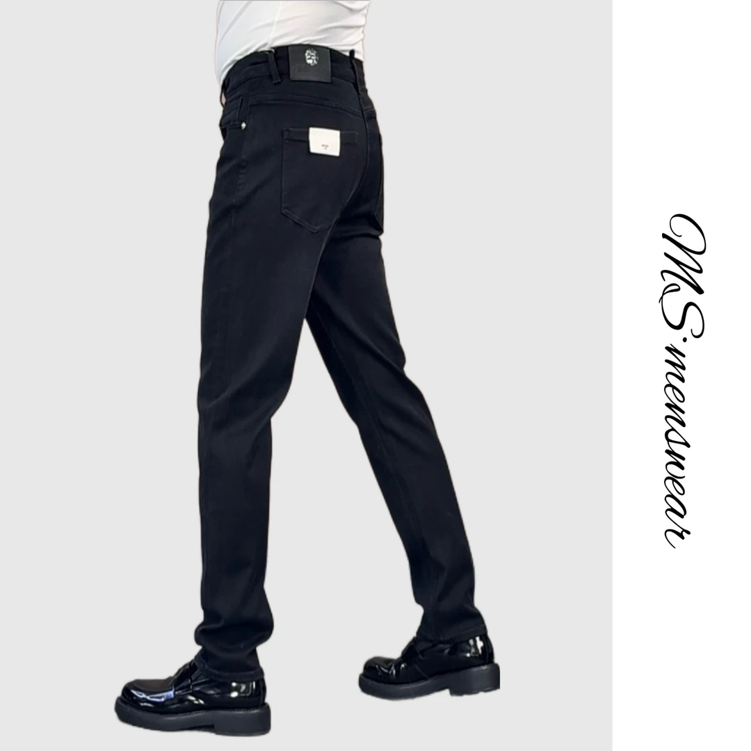 【2220】秋季新品男士轻奢牛仔裤莱赛尔舒适柔软百搭黑灰色高弹有型