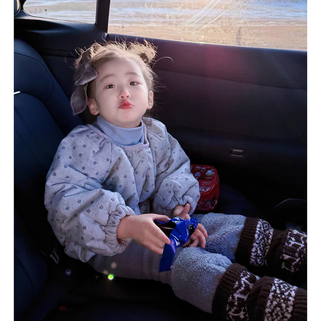 女童棉布夹棉外套