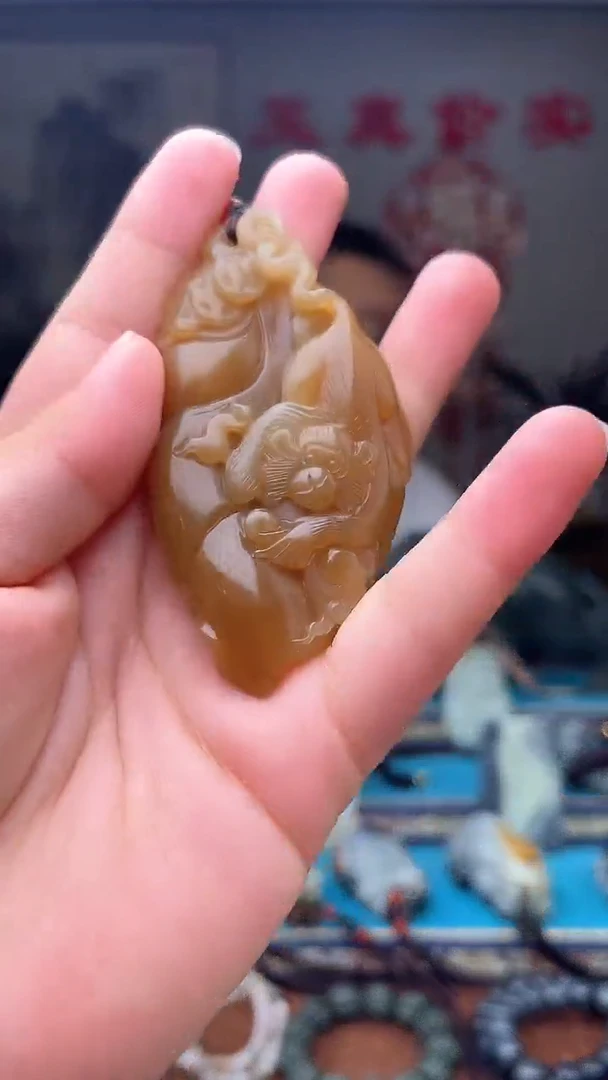 和田玉未镶嵌挂件1