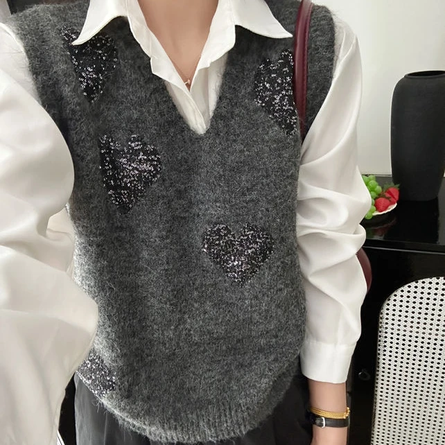 【301-339】找到对应编码下~2025新款女装针织衫马甲时尚百搭上衣女