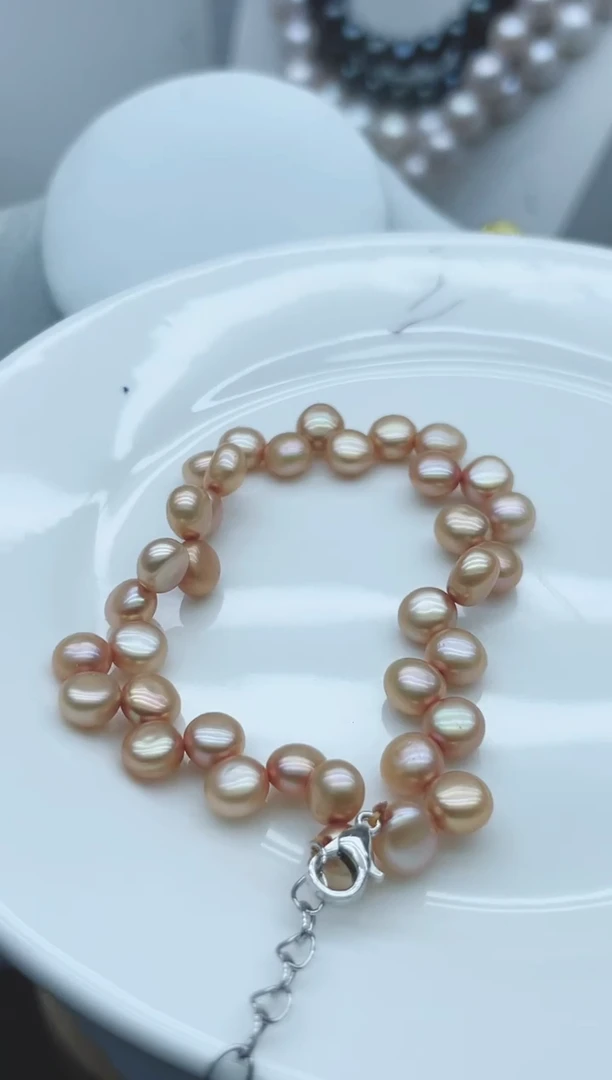 【闪购商品】淡水珍珠颈饰钛钢1