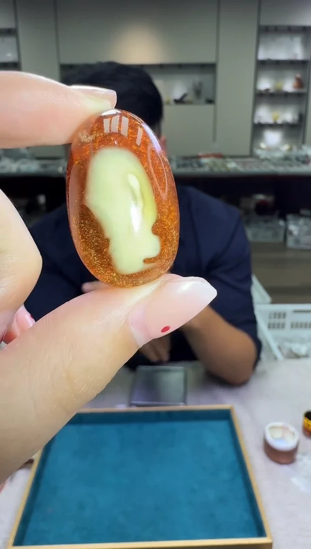 琥珀颈饰未镶嵌桐*儿多样性发一件 399