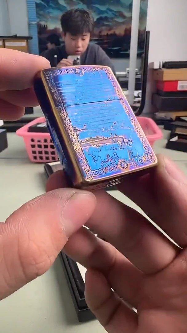 铜zippo打火机斯巴达
