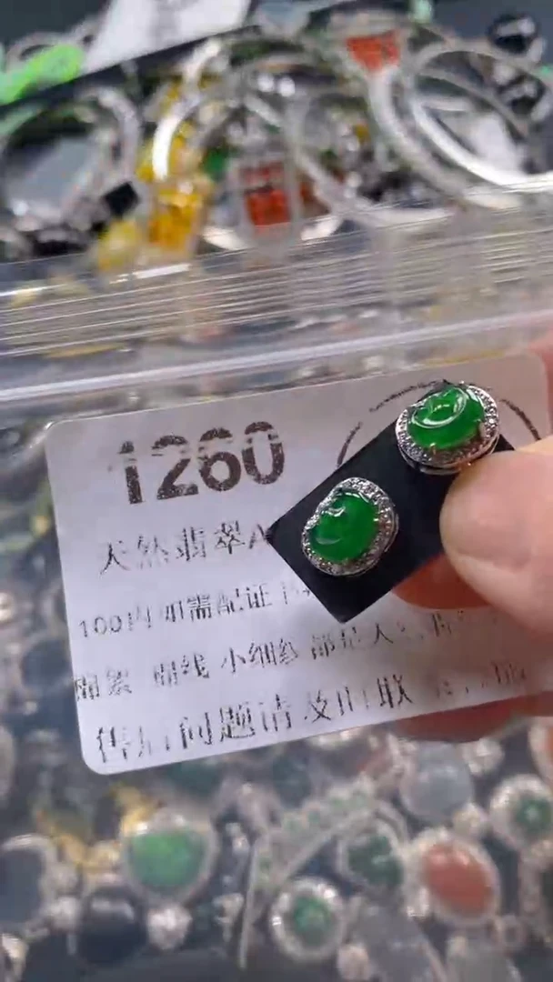 翡翠未镶嵌吊坠(不含链)1260