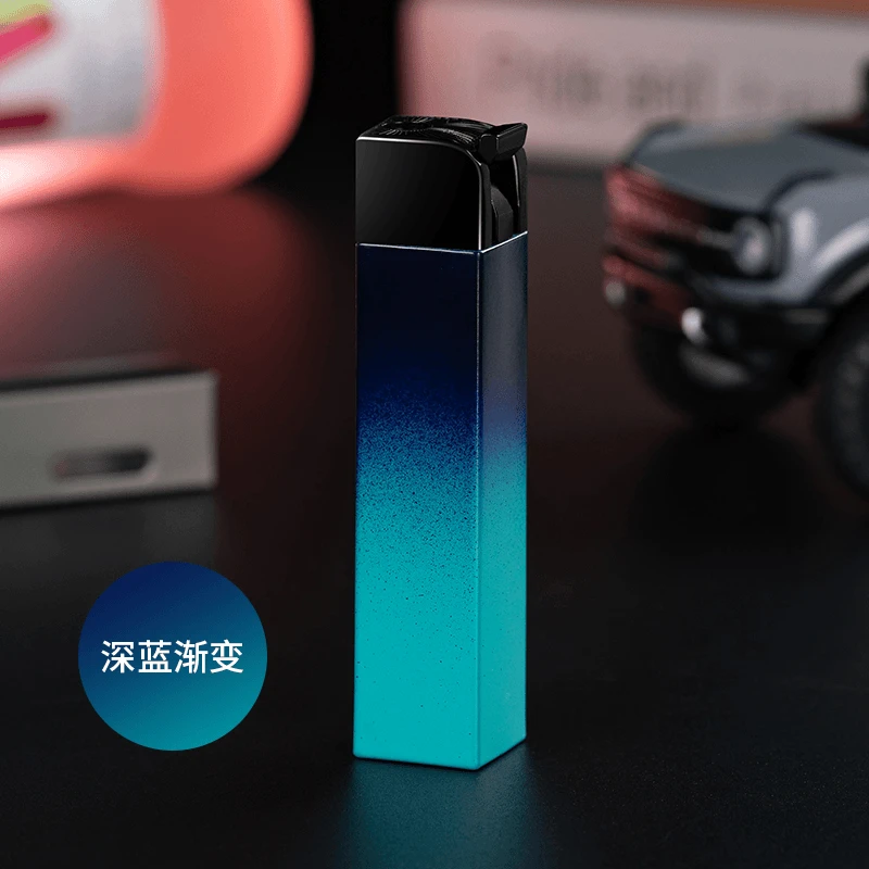 网红创意渐变色高颜值打火机防风充气金属耐用个性高级感送礼男士
