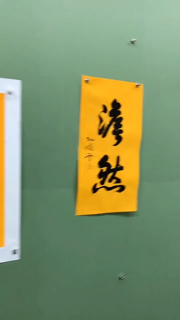竖款精品书法，淡然