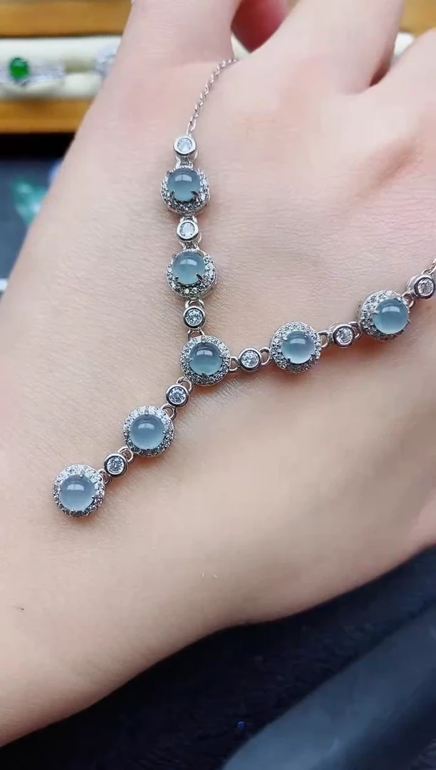 银S925镶嵌戒指翡翠1