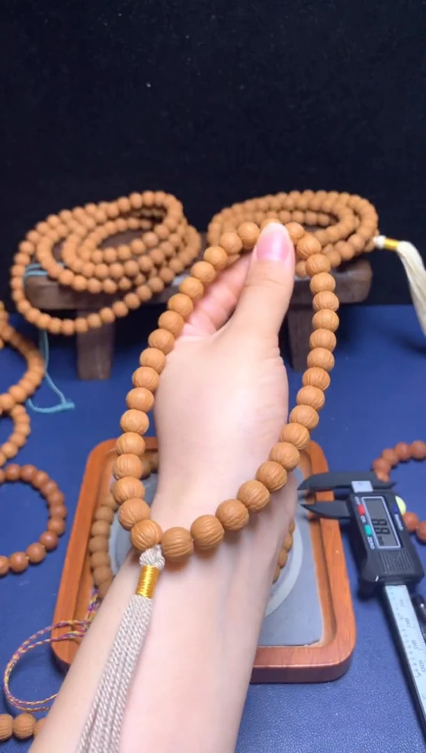 猴头核桃手串10精修凤羽手持