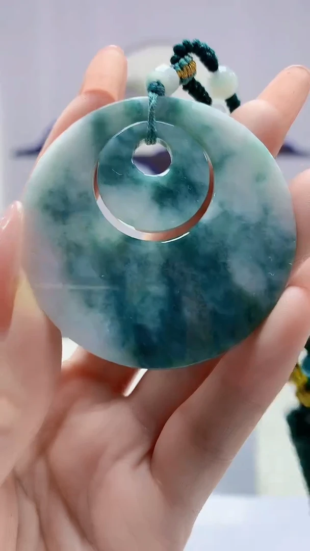 【闪购商品】定制翡翠未镶嵌1502DD-毛货挂件34