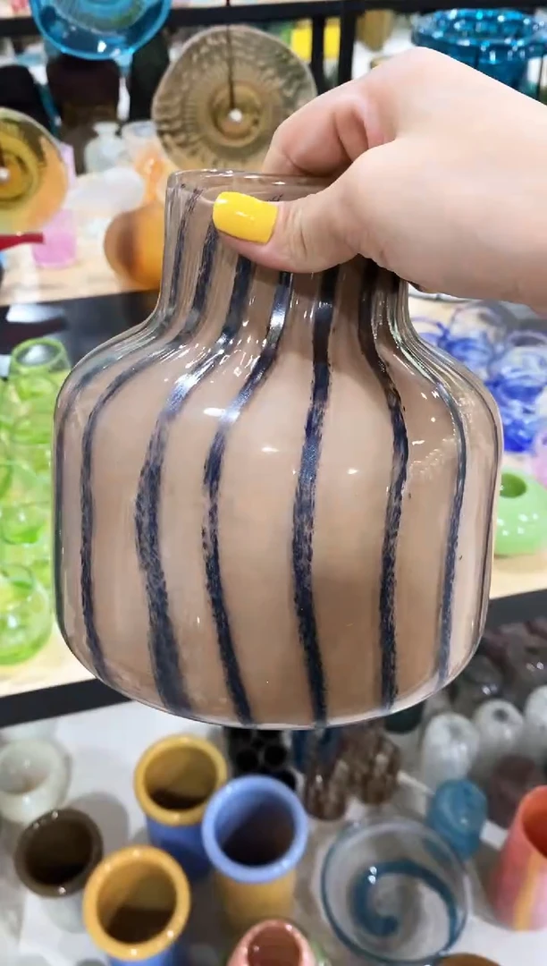慕忆家手作琉璃花瓶瑕