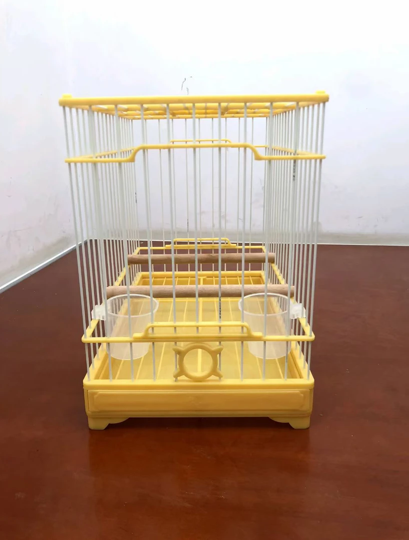 聚兴塑钢新款腊嘴全套耐摔耐用35x21x30丝距2.0鸟笼