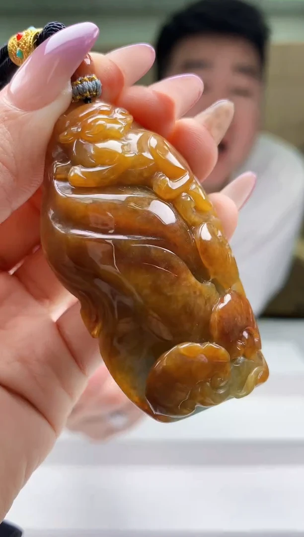 【闪购商品】定制翡翠未镶嵌5028ty-毛货挂件273