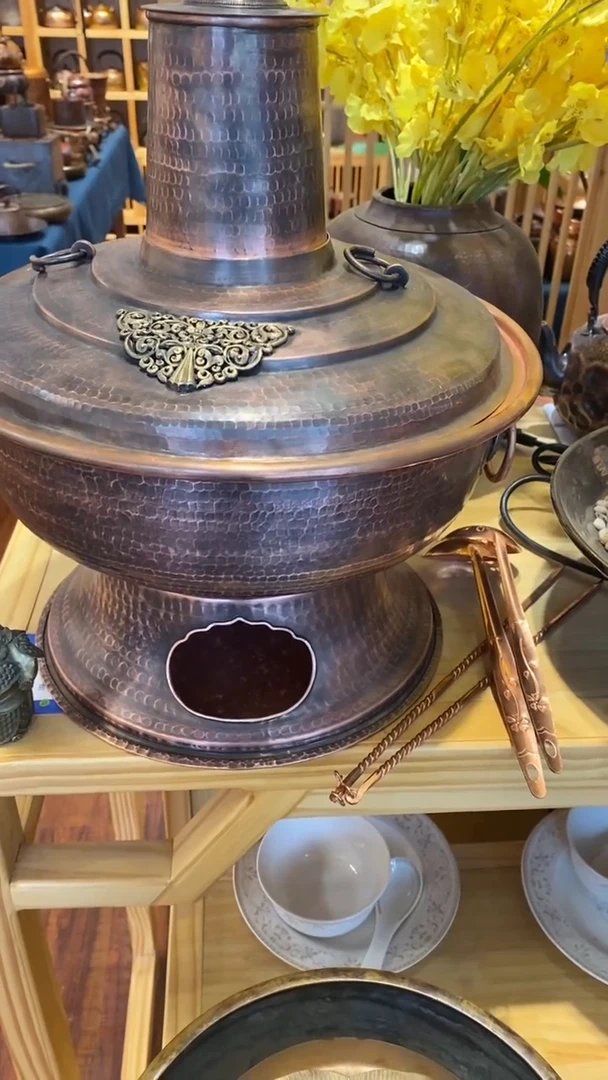 福**往纯紫铜全手工32大火锅