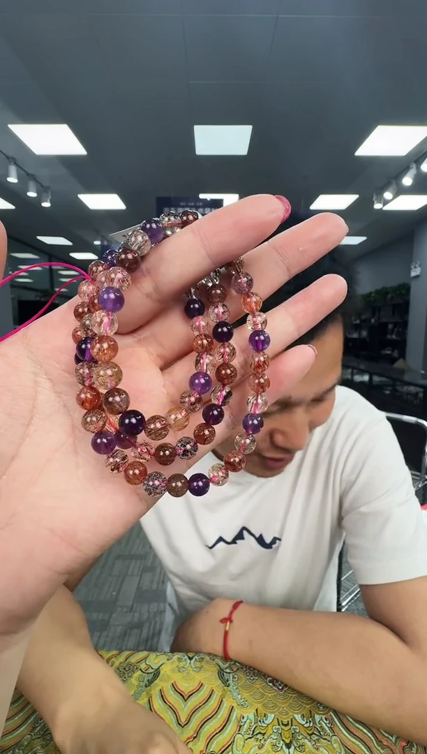 水晶手链未镶嵌CC1065 约6.5mm多样式发一件