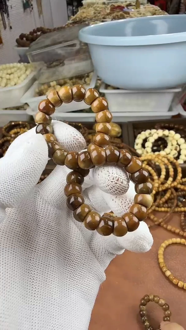 手串库克库克8mm黑珀小肠