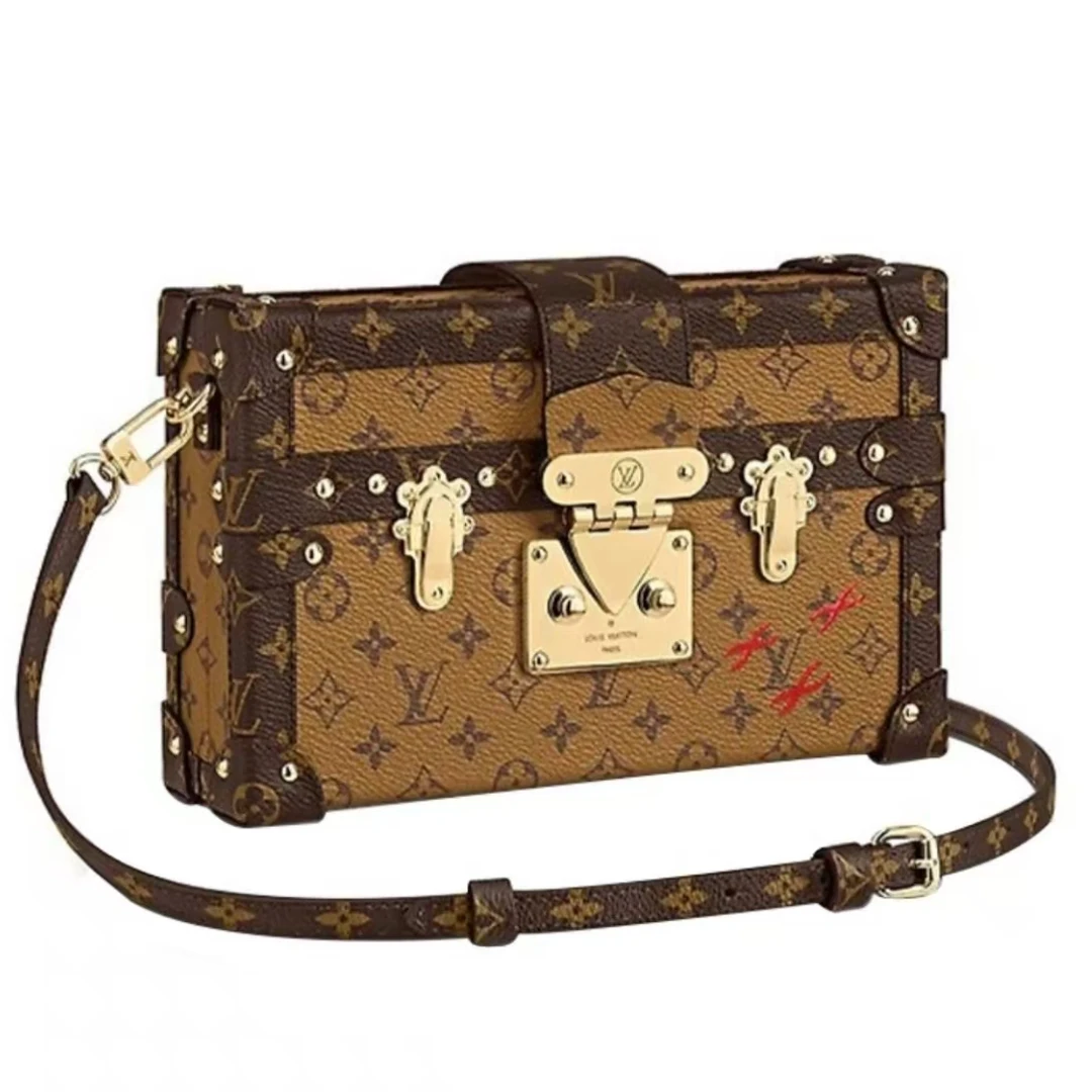 95新 LouisVuitton/路易威登 LV老花硬盒子单肩包 LM3725