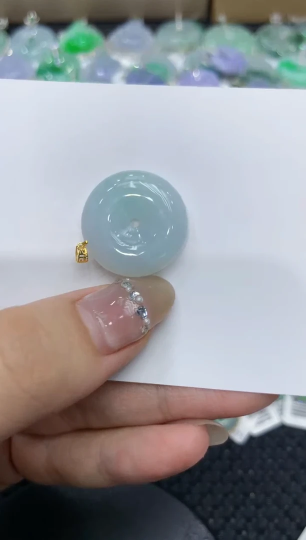 【闪购商品】翡翠颈饰18K金镶嵌222222222