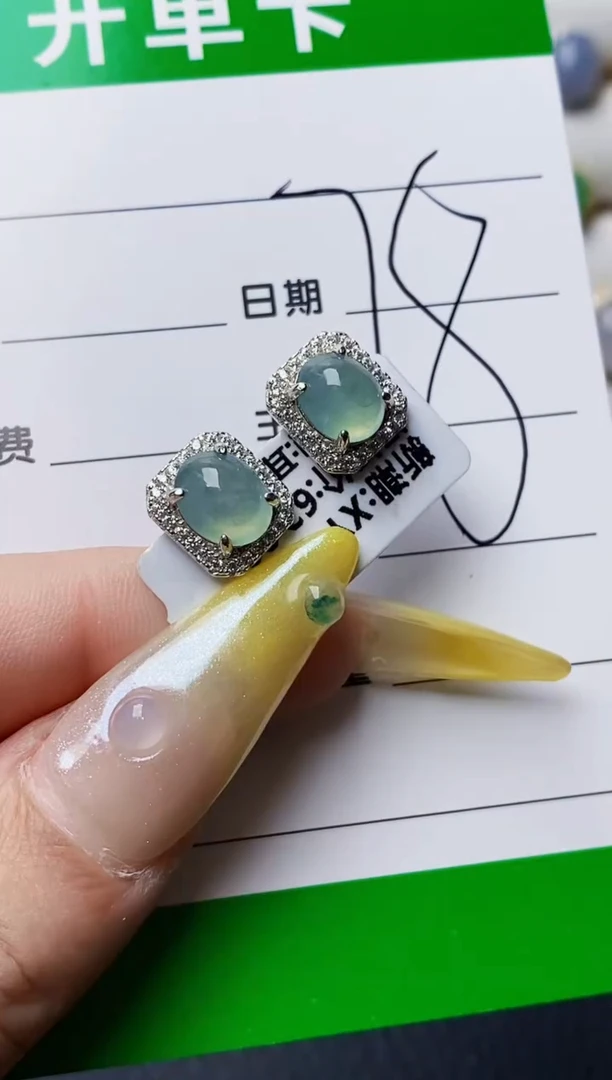 银S925镶嵌戒指翡翠2718