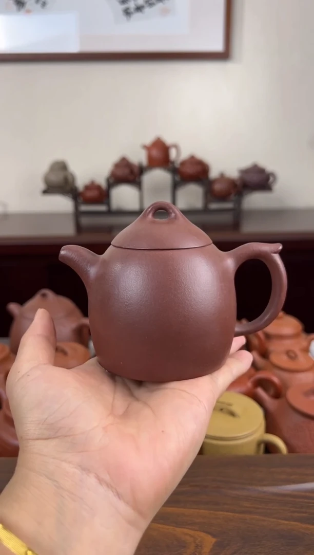 茶壶紫砂紫泥秦权壶240CC