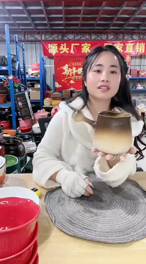【闪购商品】瑕疵粗陶手把壶不带盖