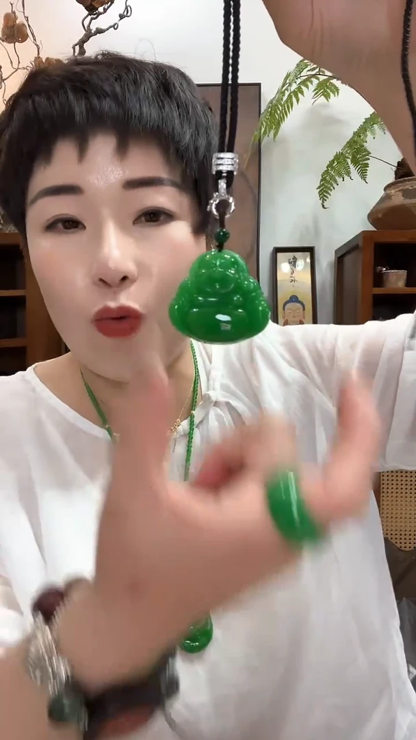 吊坠(赠链)合金翡翠391