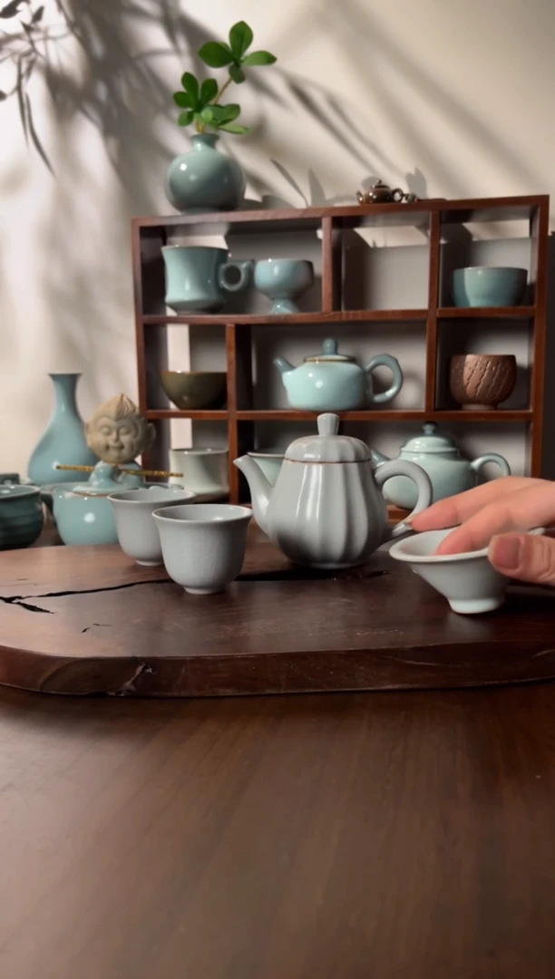 【闪购商品】壶月白釉色一壶二杯