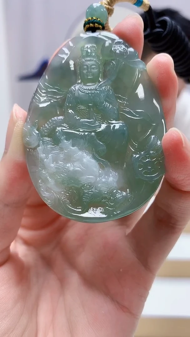 未镶嵌定制翡翠 5028zm-毛货挂件158