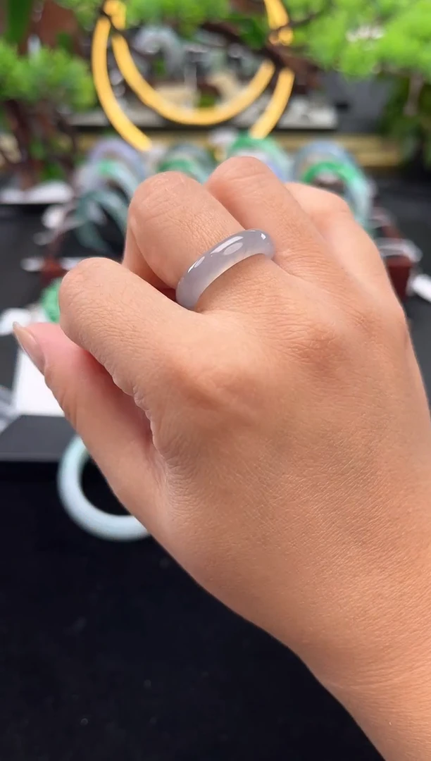 未镶嵌戒指翡翠戒圈