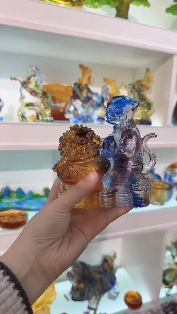 手工艺品琉璃猴子