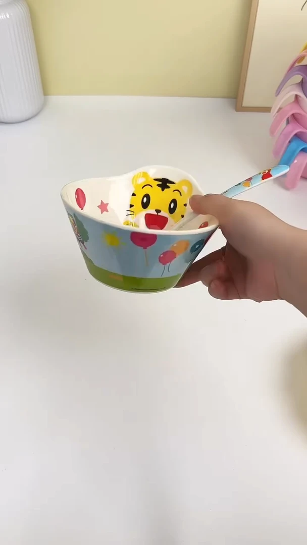 密胺巧虎深碗+巧虎长柄匙羹
