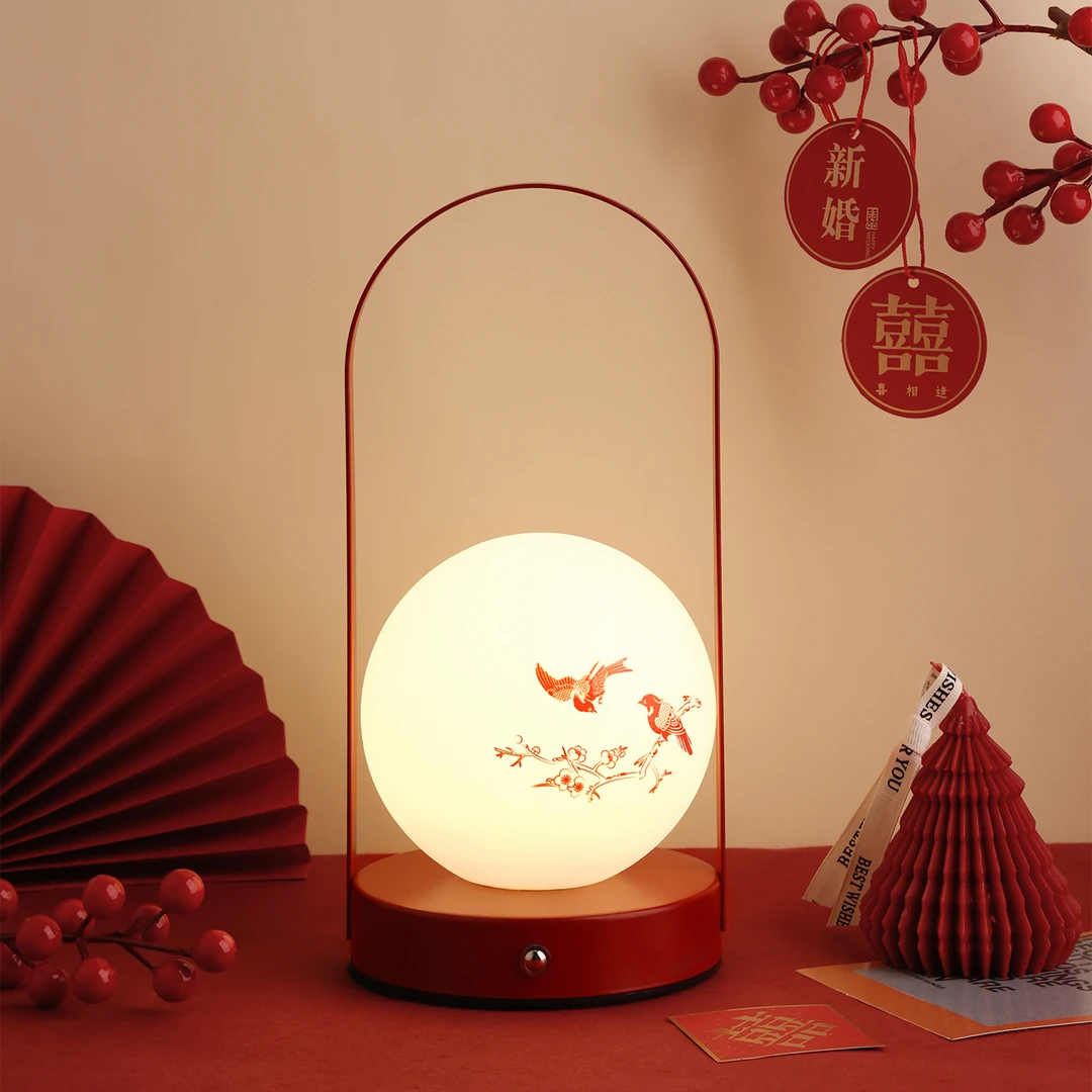 贝汉美送新人长明灯一对喜庆摆件结婚布置婚房装饰床头灯新婚礼物