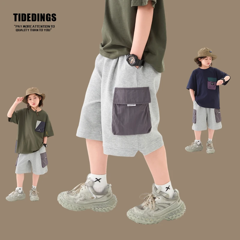 【现货】童装男童工装短裤夏款儿童休闲裤男孩五分裤中裤潮25049