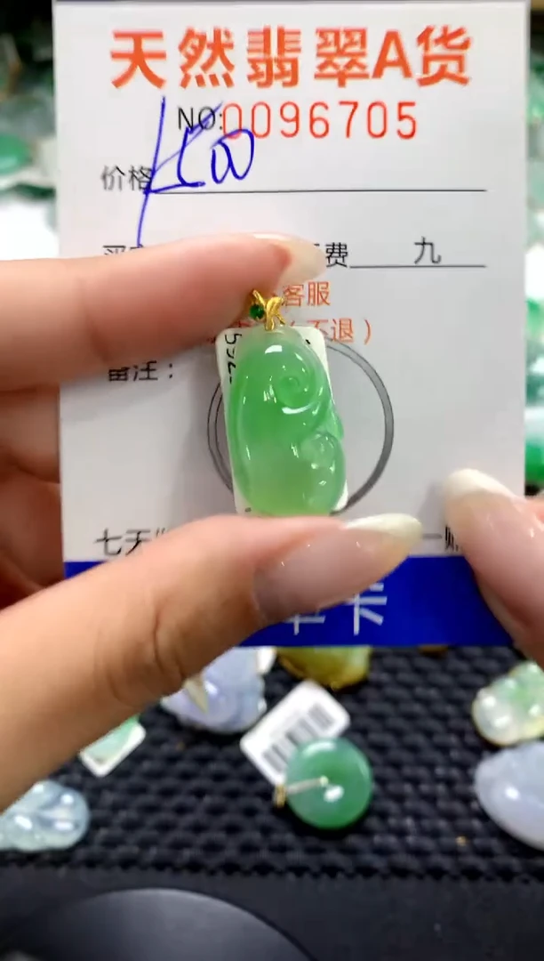 翡翠18K金镶嵌颈饰1111111111111111