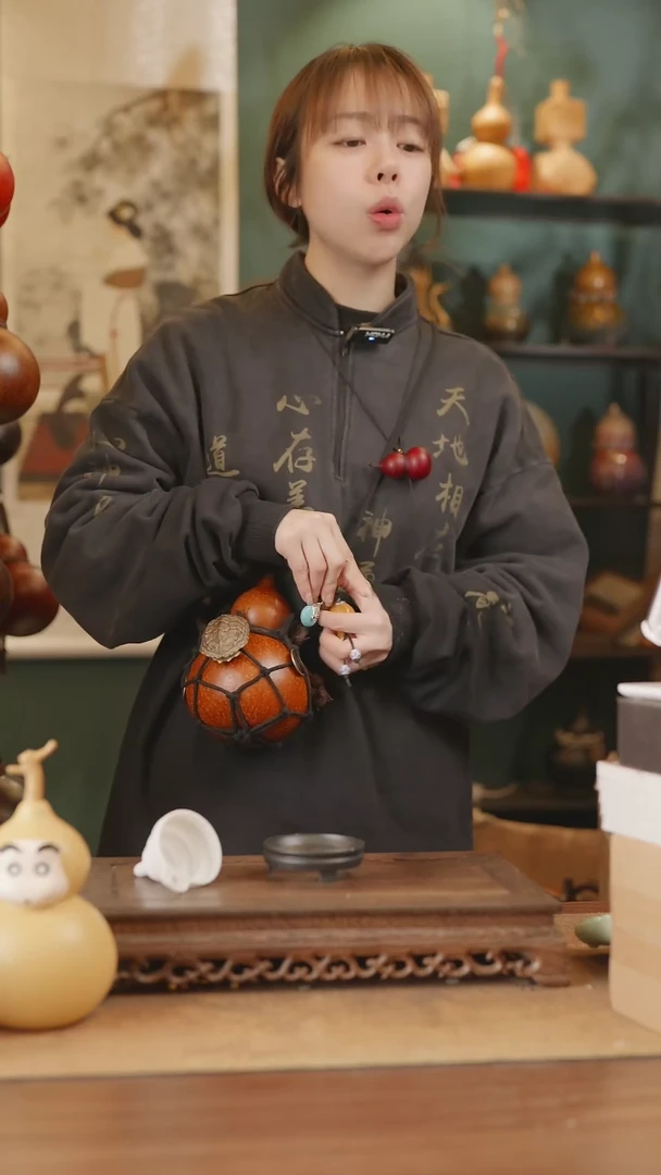 【闪购商品】110号精品天然大漆工艺防渗内胆酒葫芦~